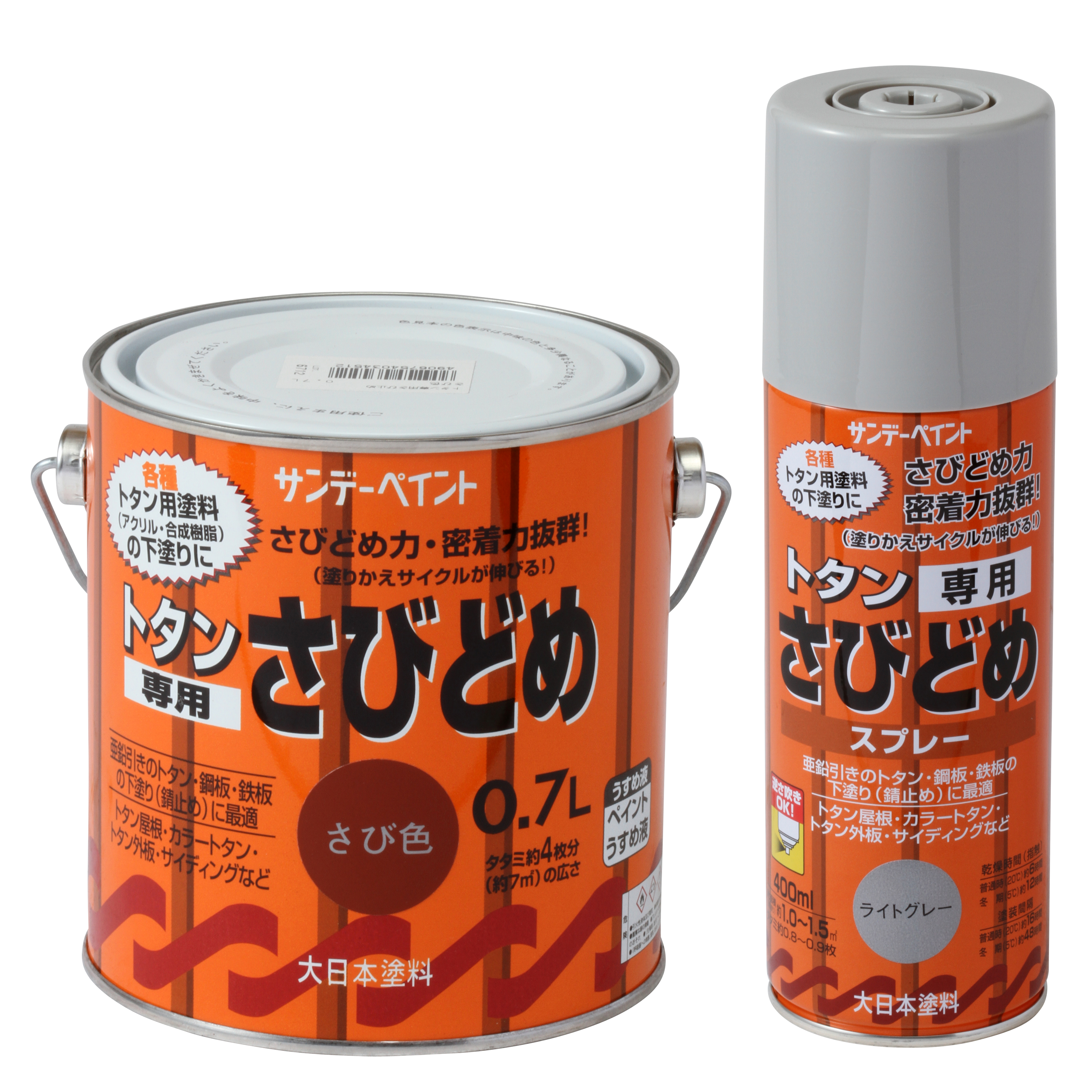 SUNDAY PAINT/サンデーペイント 油性トタン用塗料A 茶 7L-